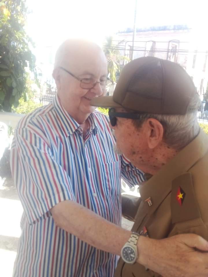 Con el comandante Delio Gómez Ochoa